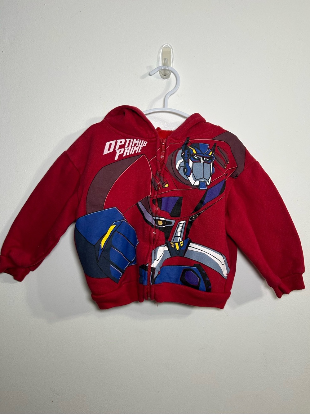 Transformers Optimus Prime Vintage Red Kids Hoodie Jacket
